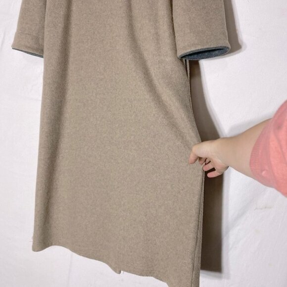 Vintage Kayanna Lingerie Beige Maxi Lgth Front Zip Fleece MockNeck Housecoat S - Picture 13 of 15